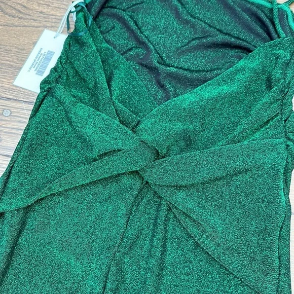 puff sleeve midi dress green Teal Puff Sleeve Tiered Midi Dress